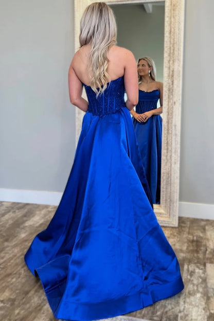 OKBBN sexy A-line off shoulder sleeveless pleated dress with appliqu é d dance dress