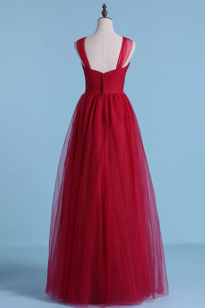 A-line sexy camisole pleated tight fitting bridesmaid dress